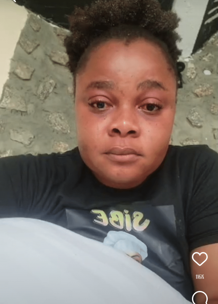 “A girl is just weak and frustrated” - Bimbo Ademoye says as she breaks down in tears (Video)