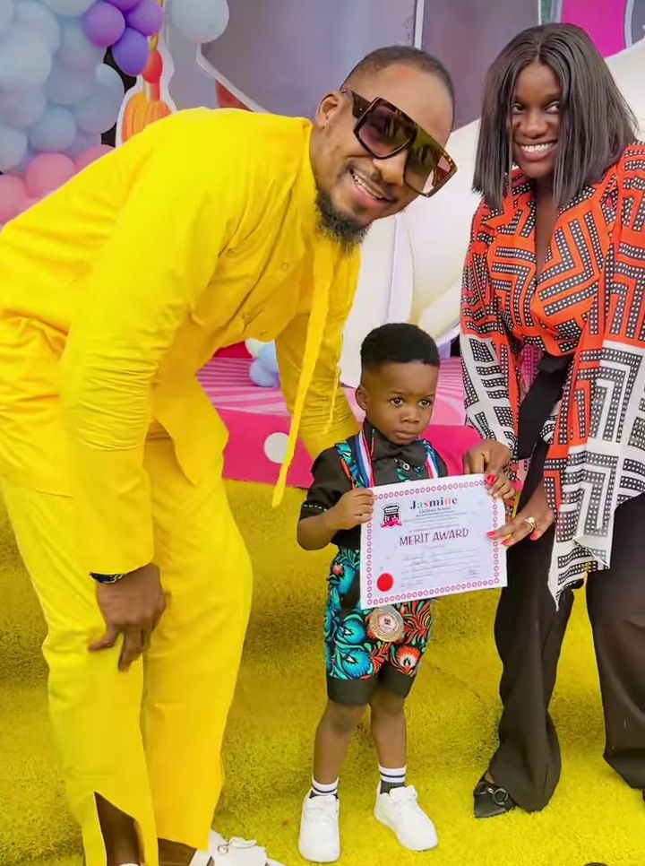 "Proud daddy" – Junior Pope delighted as his sons bag awards in school 