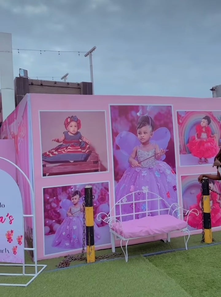 Yetunde Barnabas holds spectacular Barbie-themed birthday bash for her daughter's first birthday 
