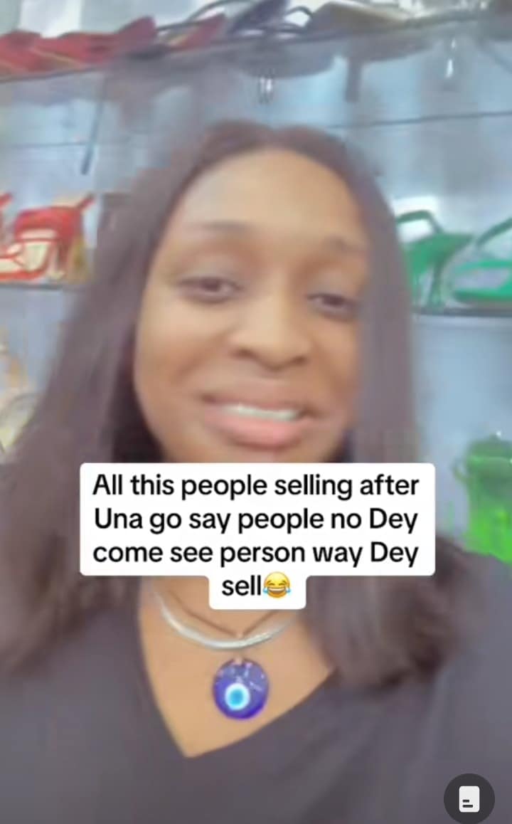 Lady boutique seller sleeping