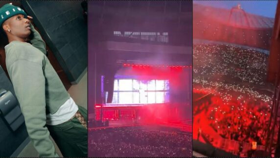 Wizkid shuts down the UK with sold-out concert in Tottenham Hotspur stadium (Video)