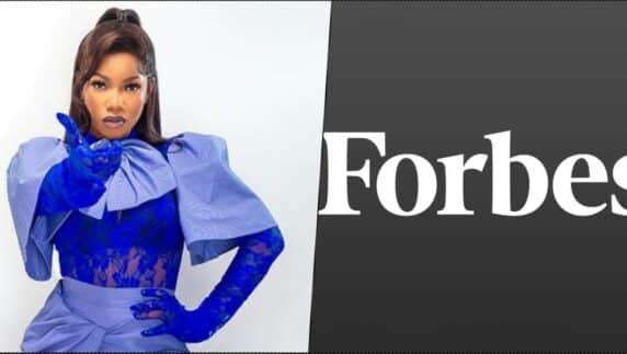 Tacha overjoyed as she's recognized by Forbes