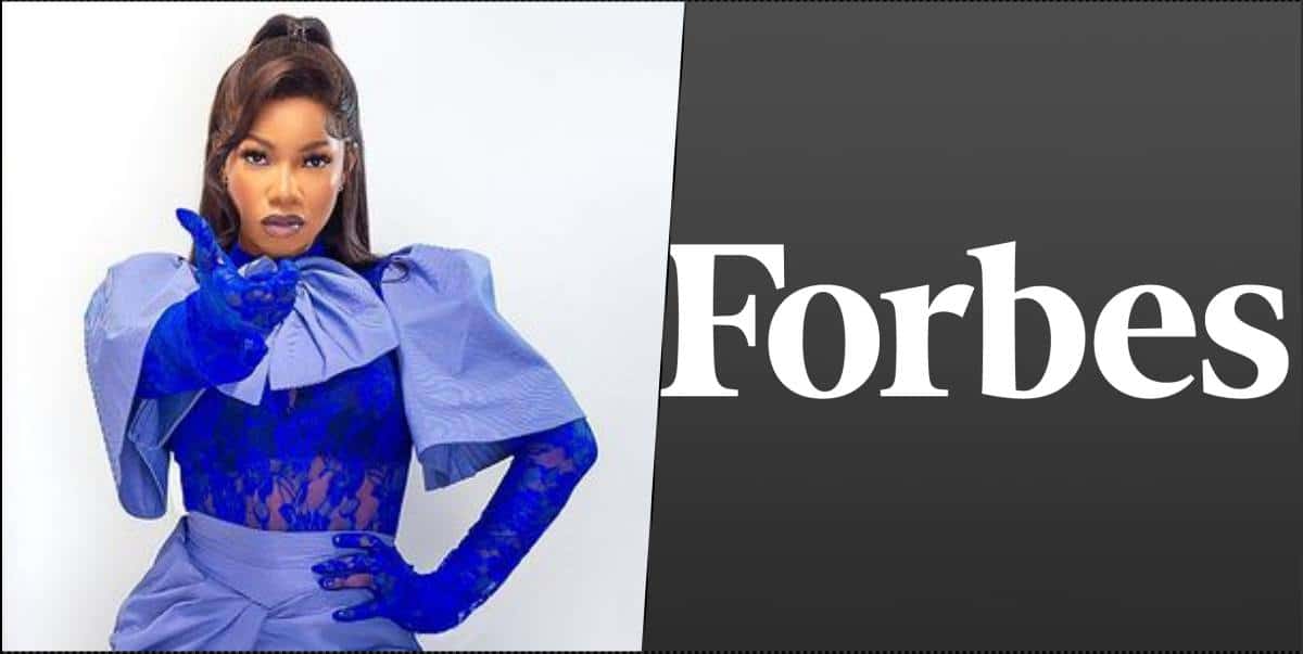 Tacha overjoyed as she's recognized by Forbes