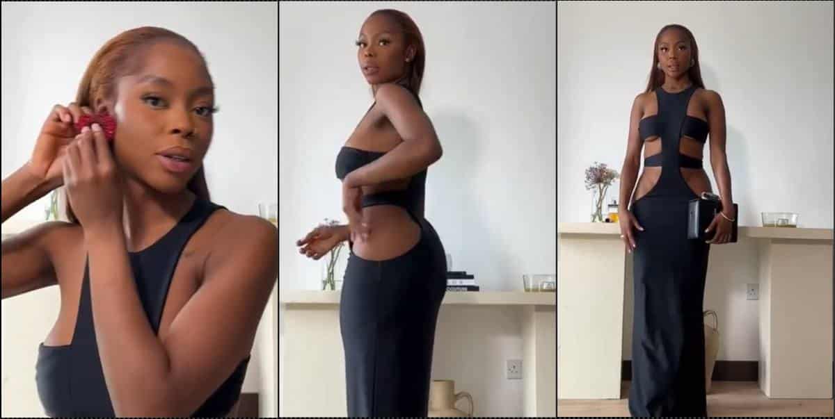 Lady causes stir with outfit to first date (Video)