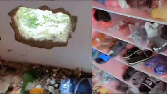 "Where I wan start from" — Lady heartbroken as thieves empty her shop (VIdeo)