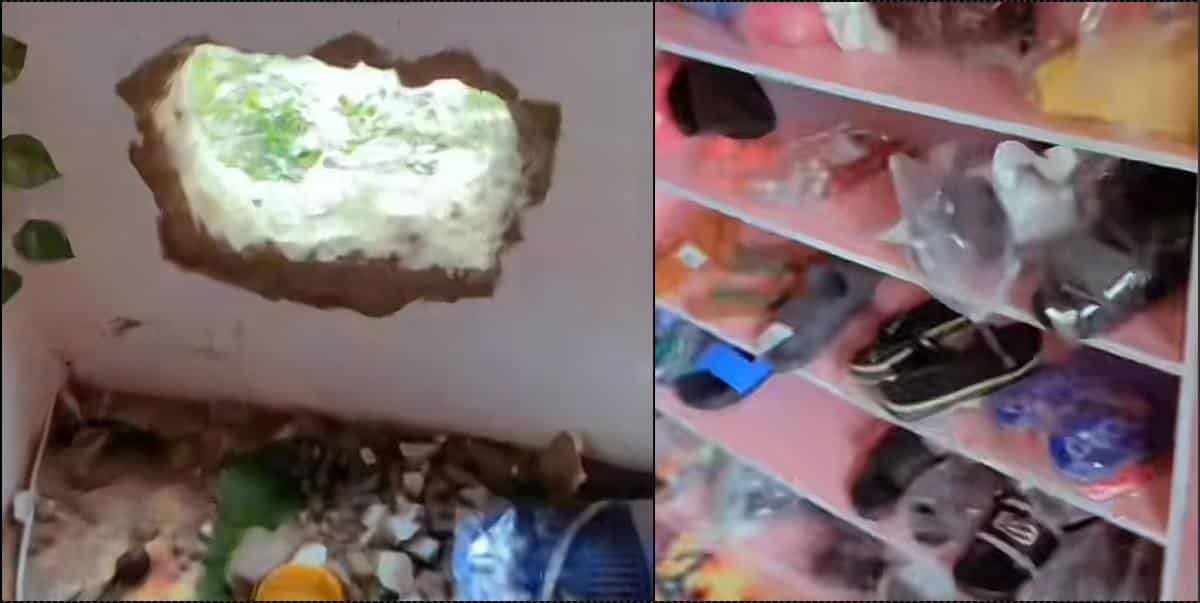 "Where I wan start from" — Lady heartbroken as thieves empty her shop (VIdeo)