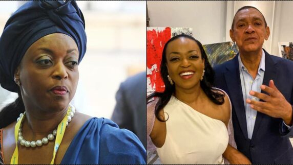 Outrage as ex-minister, Diezani Alison pose with Ben Bruce at son's graduation in UK