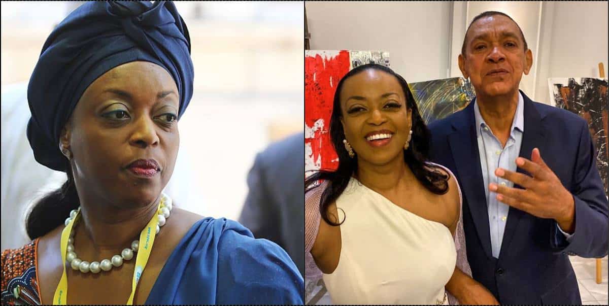 Outrage as ex-minister, Diezani Alison pose with Ben Bruce at son's graduation in UK