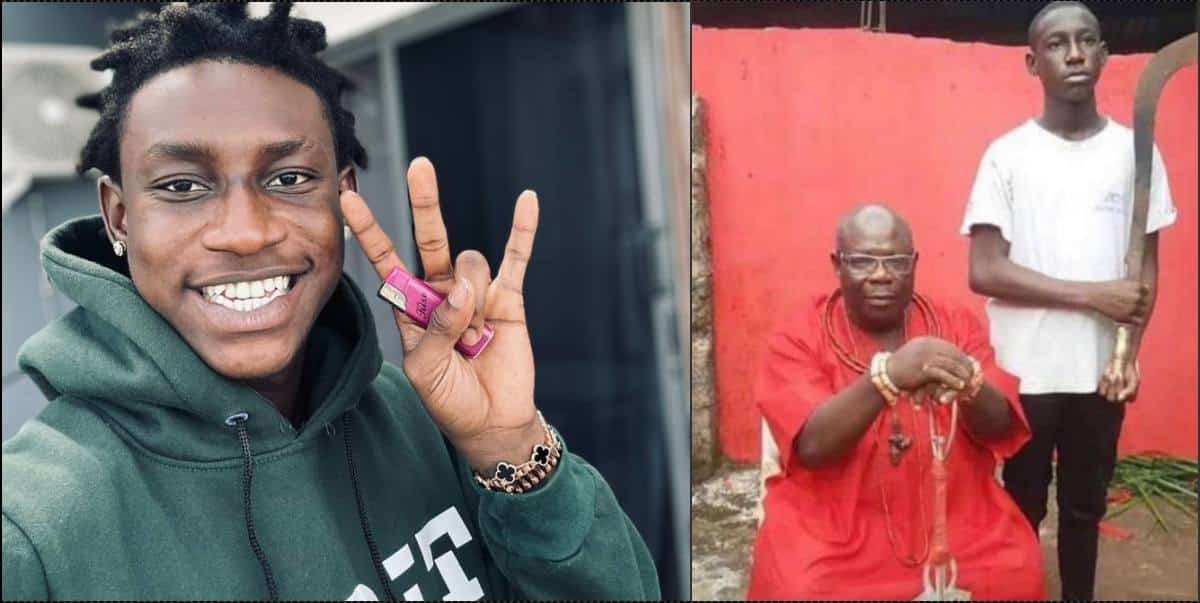 Shallipopi causes a stir with throwback photo with herbalist