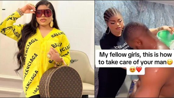 Bobrisky causes stir as he teaches women how to take care of men (Video)