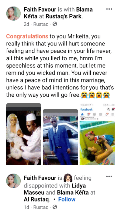 "You'll never find peace in this marriage" - Liberian lady calls out 'boyfriend' who left her and married another woman