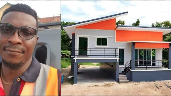 Man causes a stir as he shows off house allegedly built with N5M