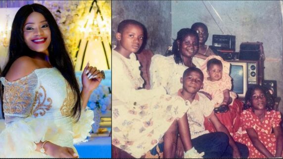 Uche Ogbodo reflects on childhood with throwback photo