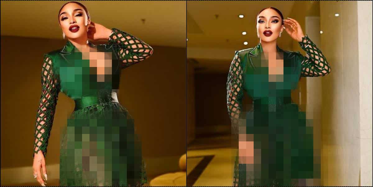 Tonto Dikeh trades words with religious critic over revealing outfit (Video)