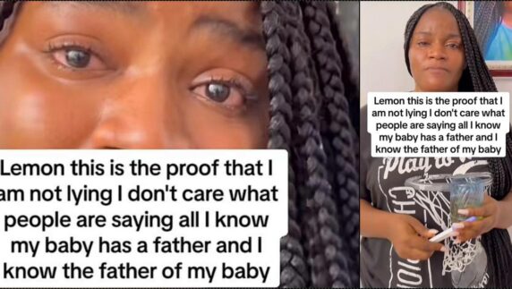 Lady drenched in tears calls out married skit maker for impregnating her (Video)