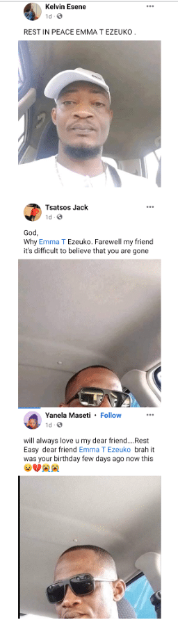 Nigerian man killed in South Africa days after celebrating his birthday