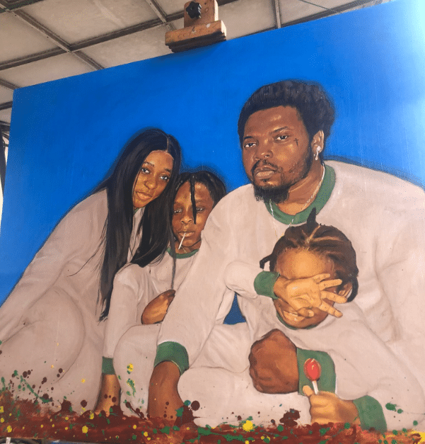 Olamide family's portrait