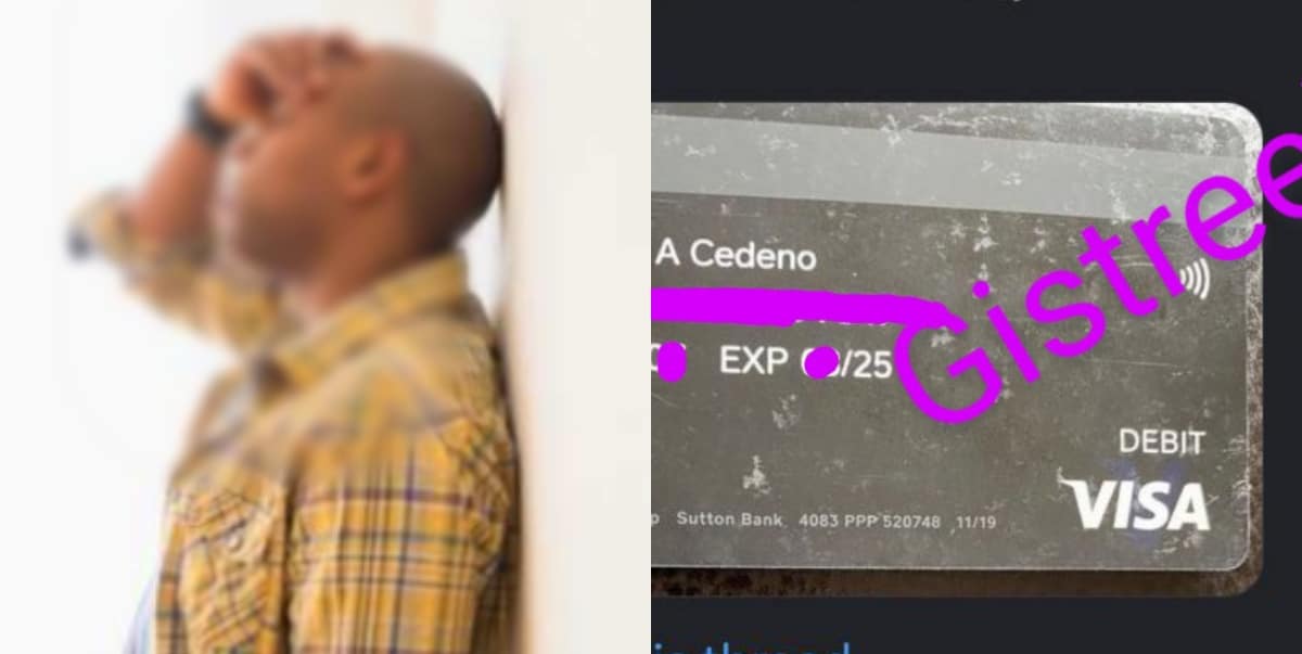 "Buy whatever you want" - Angry lady releases boyfriend's debit card on social media to seek revenge for alleged cheating