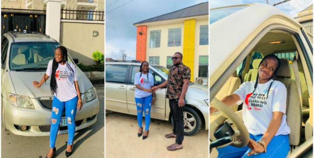 Influencer grants female follower's wish with car gift