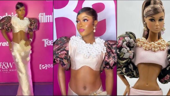 Bella Okagbue bashed over outfit to Barbie movie premiere