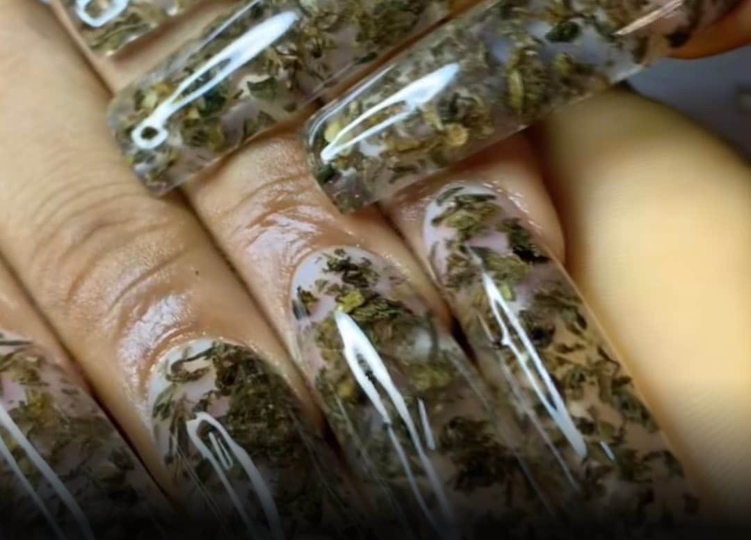 Stylist flaunts N850K weed-inspired nails (Video)