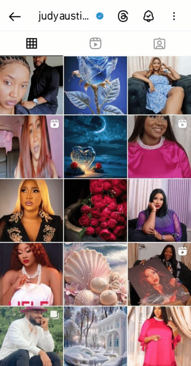 Screenshot of Judy Austin’s Instagram page 