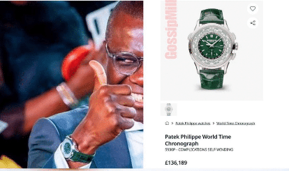 Sanwo-Olu spark reactions with N160 million wristwatch amidst economic hardship