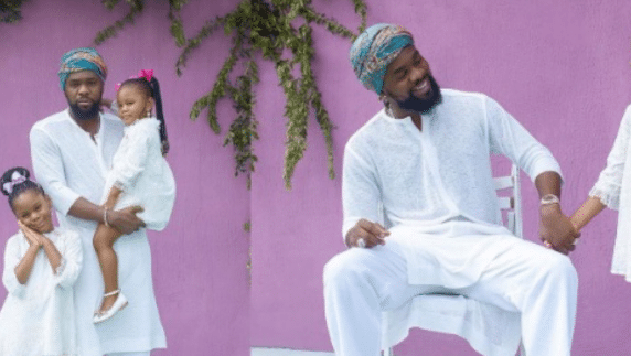 Patoranking shares adorable photos with his daughters