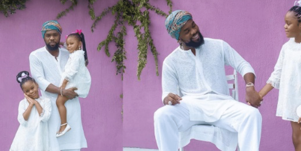 Patoranking shares adorable photos with his daughters