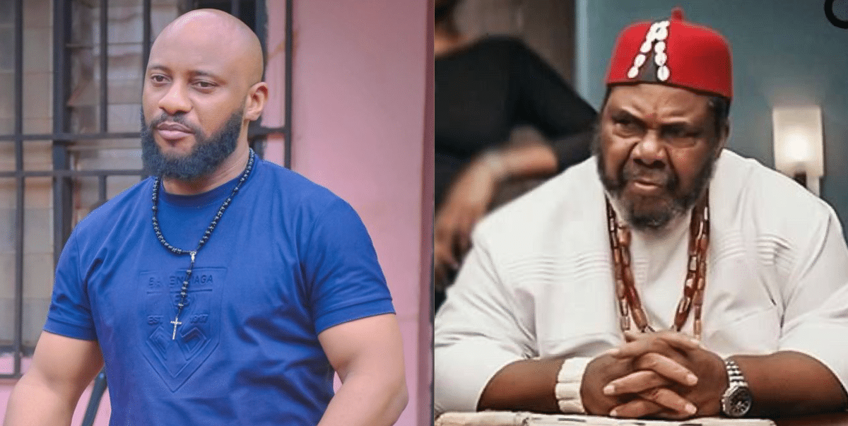 “He wants to ridicule his father”-Netizens blast Yul Edochie for tackling his father, Pete Edochie