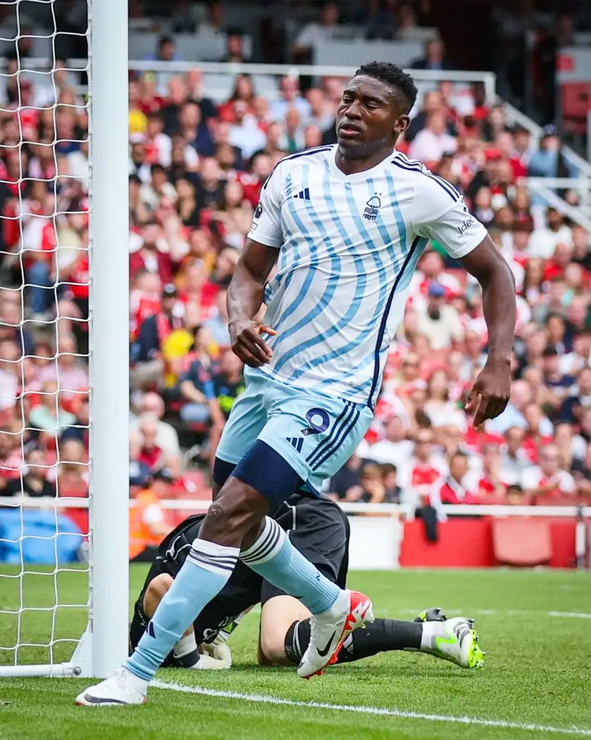 Awoniyi scores as Arsenal defeats Nottingham Forest in opening game