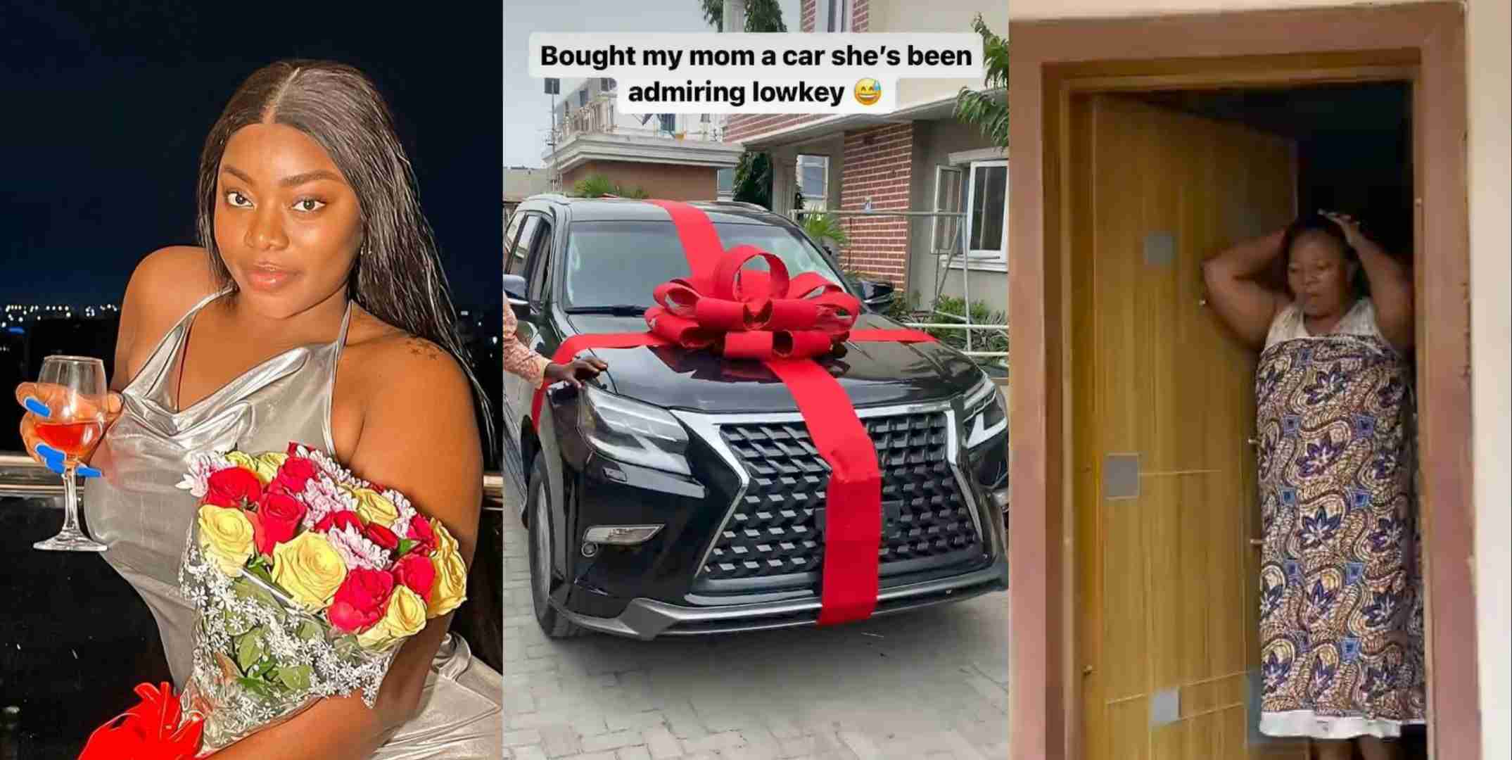 “Anything she wants, I buy for her” – Ashmusy fulfills mom’s dream of owning Lexus GR460