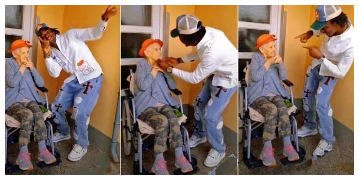 "The goal is to fight poverty" - Man dances for older white lover, defies age barrier (Video)