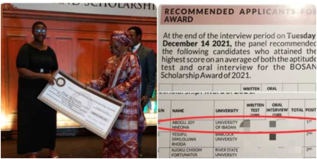 Nigerian female law graduate who beats 120 first class student counterparts to win coveted award speaks