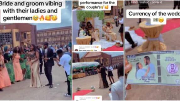 UNIBEN students organize mock wedding for 2 of their colleagues as their practical exam (Video)