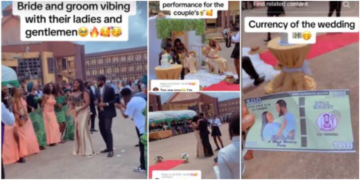 UNIBEN students organize mock wedding for 2 of their colleagues as their practical exam (Video)