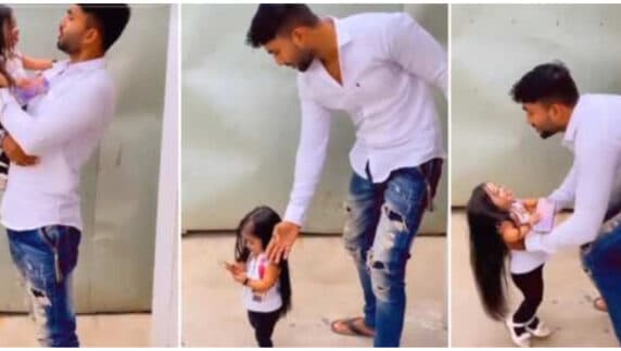 Smallest woman in the world: Man spotted playing with 'tiny' woman, causes stir