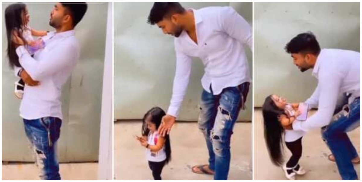 Smallest woman in the world: Man spotted playing with 'tiny' woman, causes stir