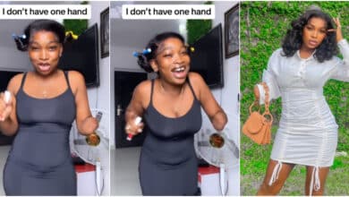 "With this one hand, I feel like a baddie" - Physically challenged Nigerian lady slams her critics (Video)