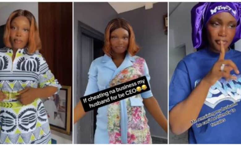 "If cheating na business, my husband for be CEO" - Nigerian lady stirs up reactions by proudly exposing husband as a cheater online (Video)