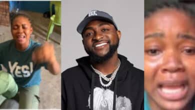 Skit maker over the moon as Davido follows her, followers increases from 8K to 72k