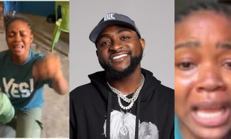 Skit maker over the moon as Davido follows her, followers increases from 8K to 72k