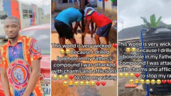 Man alleges spiritual attack after drilling borehole in his father's compound