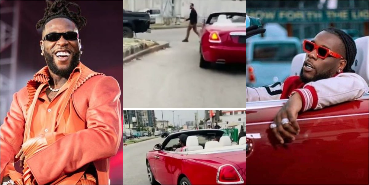 "The werey go later sing about good governance" - Reactions as Burna Boy accused of flouting traffic rules