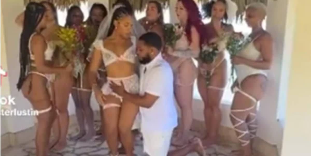 Man causes a stir as he marries 10 women in one day (Video)
