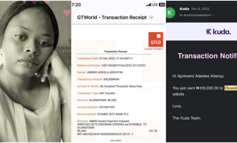 Heartbroken lady calls out ex-boyfriend after lending him N930k; blocked on social media, shares transfer evidence (Video)