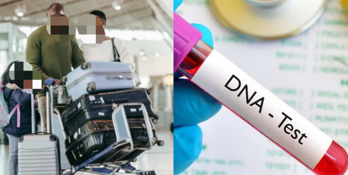 Man relocating abroad child DNA