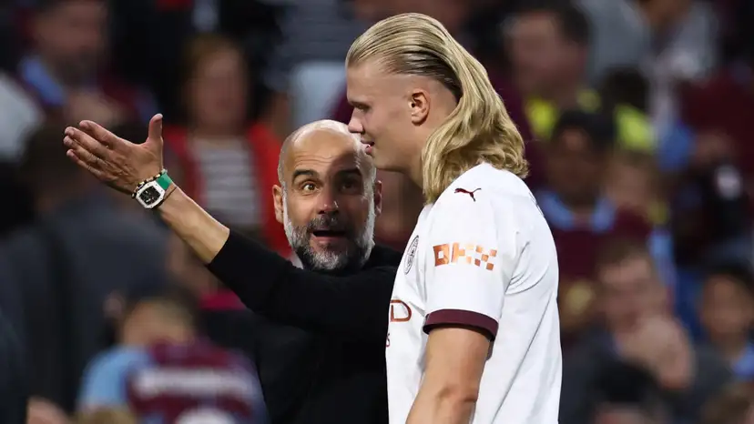 Guardiola explains why he had a quarrel with Haaland during match against Burnley