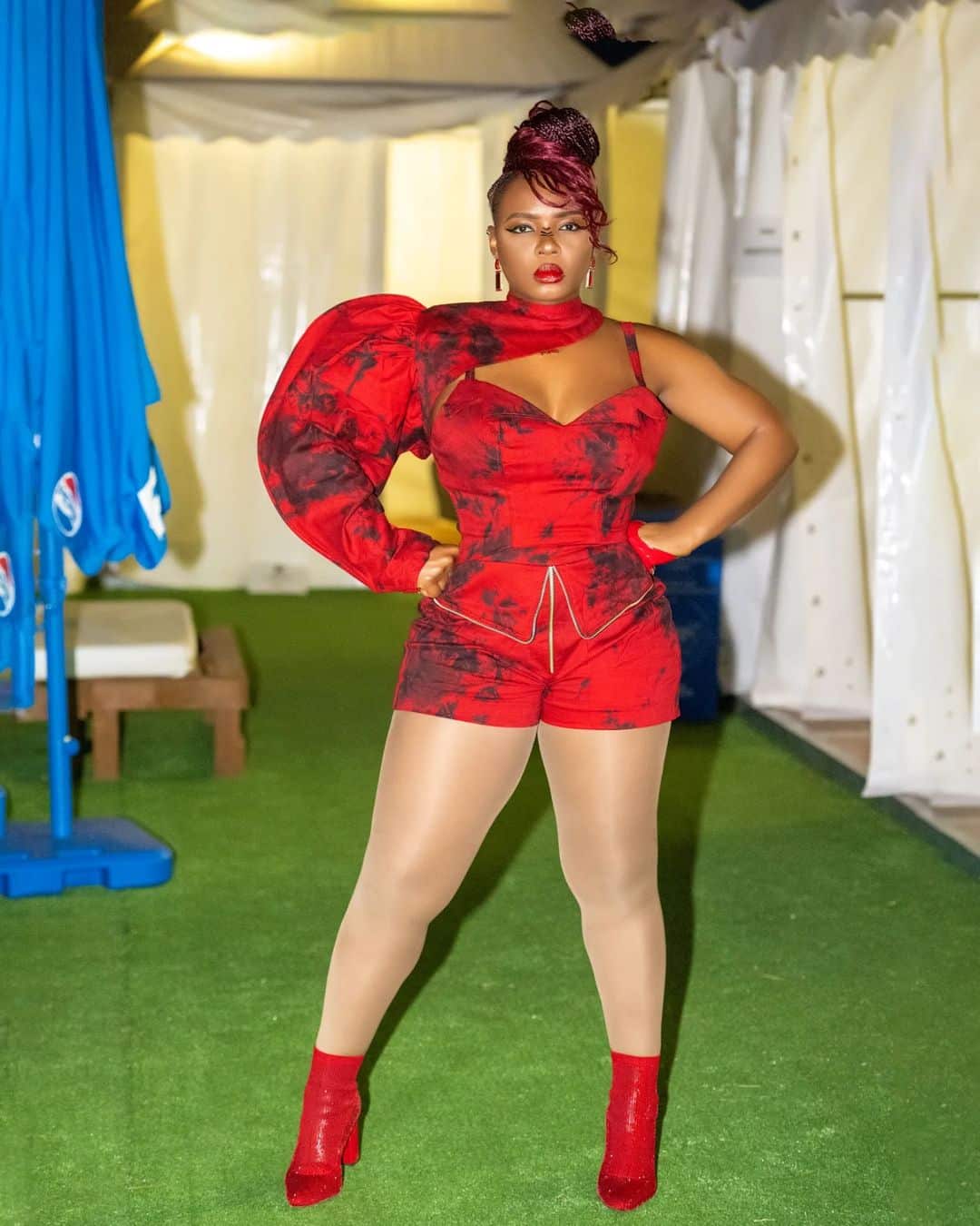 "I only lost a nail" - Yemi Alade says as she survives car accident in Spain 