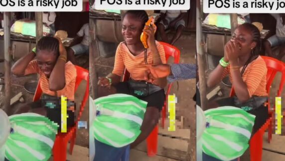 POS attendant cries a river after losing phone to customer who withdrew N500
